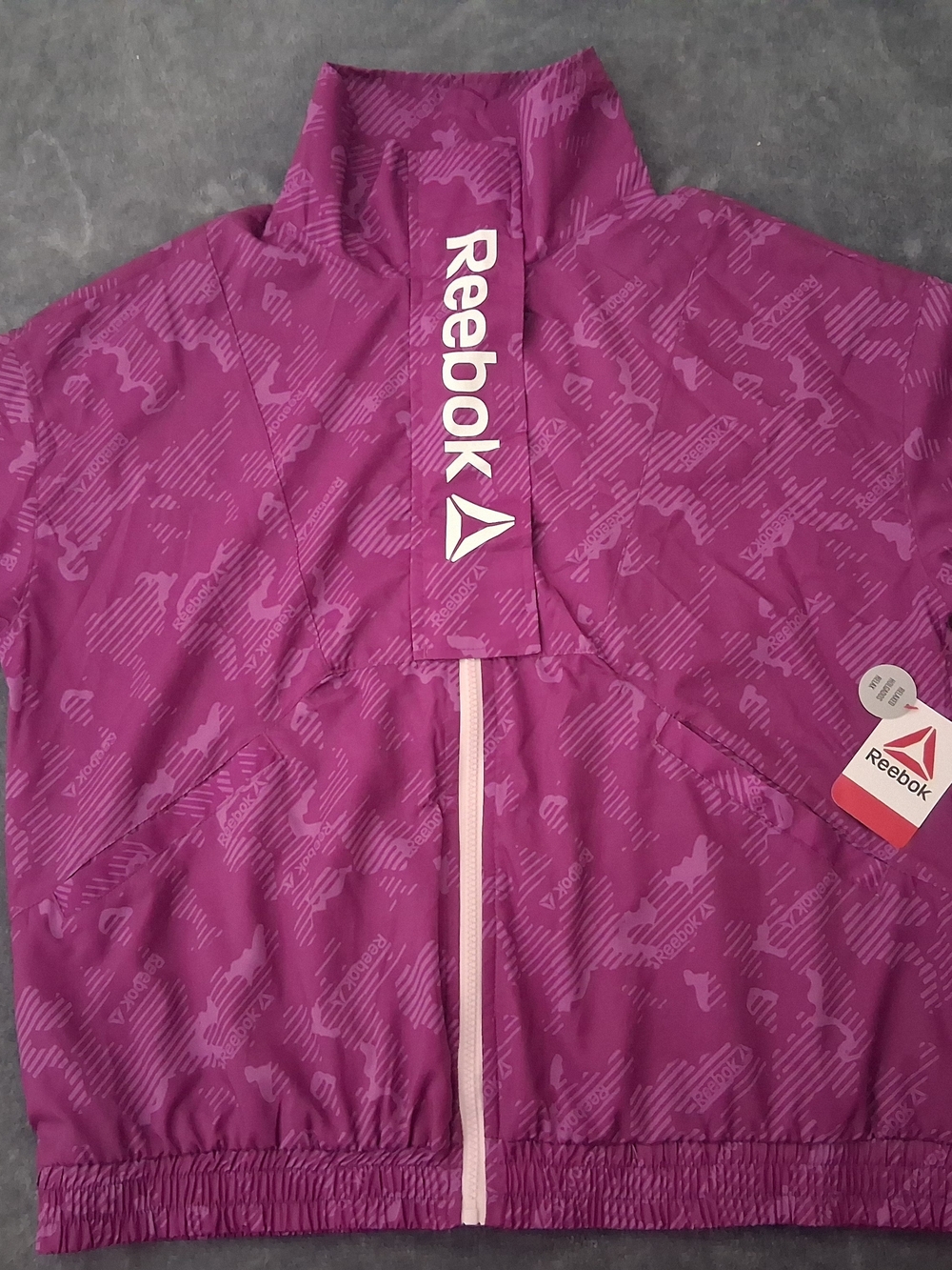 Reebok Women's Purple Zip-Front Jacket